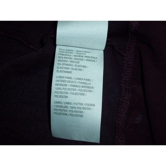 Logo by Lori Goldstein Long Cardigan S Burgundy Sleeveless Floral Chiffon Trim - Picture 11 of 12